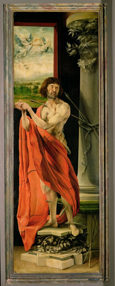 St. Sebastian, vom Isenheimer Altar, ca. 1512-16 von Matthias Grünewald